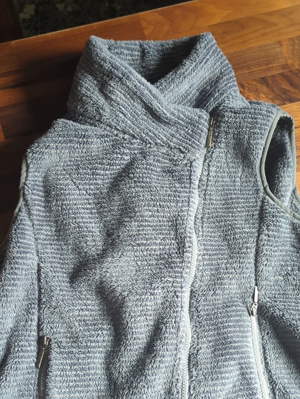 Mountain Khakis Sage Green Grey Plush Zip Fleece Vest
